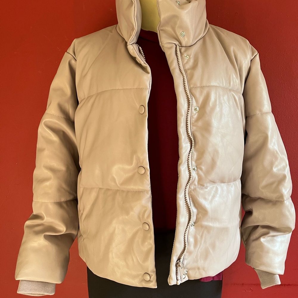 Stradivarius Light Brown Padded Jacket